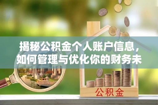 潞城揭秘公积金个人账户信息，如何管理与优化你的财务未来