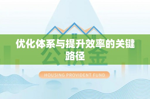 潞城优化体系与提升效率的关键路径