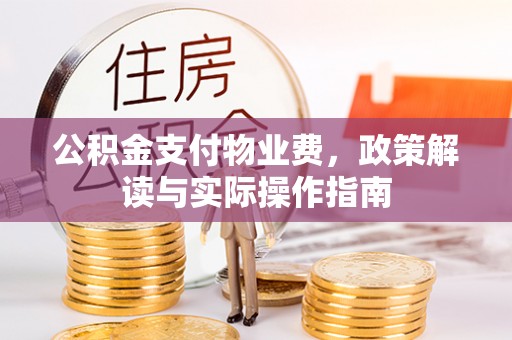 潞城公积金支付物业费，政策解读与实际操作指南