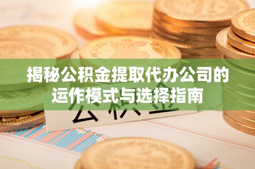 潞城揭秘公积金提取代办公司的运作模式与选择指南