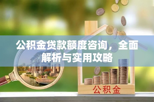 潞城公积金贷款额度咨询，全面解析与实用攻略