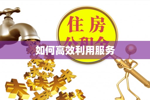 潞城如何高效利用服务