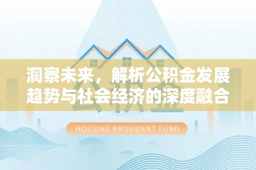 潞城洞察未来，解析公积金发展趋势与社会经济的深度融合