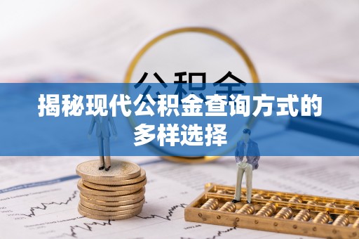潞城揭秘现代公积金查询方式的多样选择