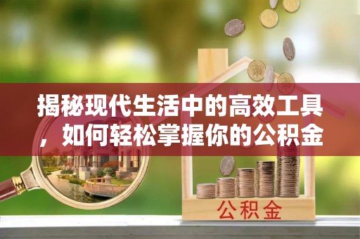 潞城揭秘现代生活中的高效工具，如何轻松掌握你的公积金查询方式