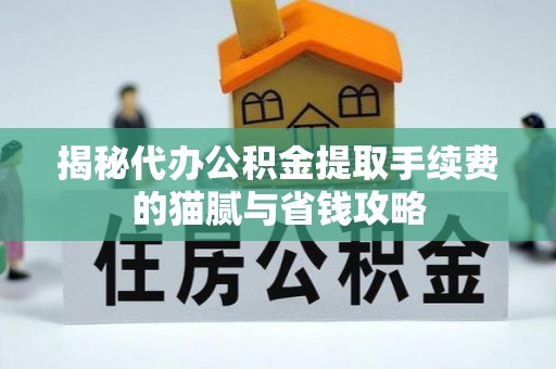 潞城揭秘代办公积金提取手续费的猫腻与省钱攻略