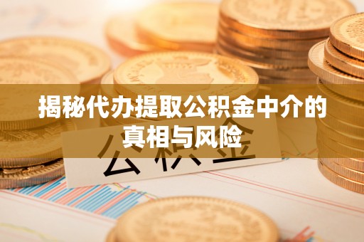 潞城揭秘代办提取公积金中介的真相与风险